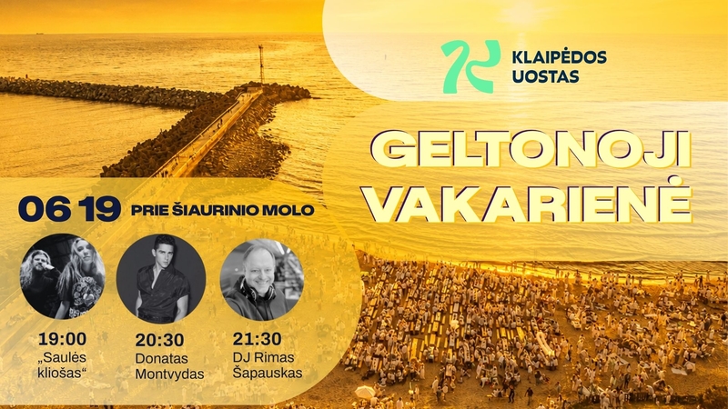 Saulės nušviesta ir šventiška: grįžta Klaipėdos uosto vakarienė prie šiaurinio molo