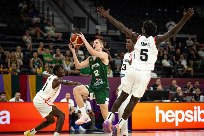 FIBA Pasaulio taurėje – Lietuvos jaunimo krepšinio rinktinės pergalė prieš Kanados krepšininkus