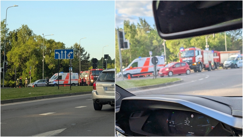 Vilniuje – masinė avarija: į eismo nelaimę pateko ir greitosios medikai
