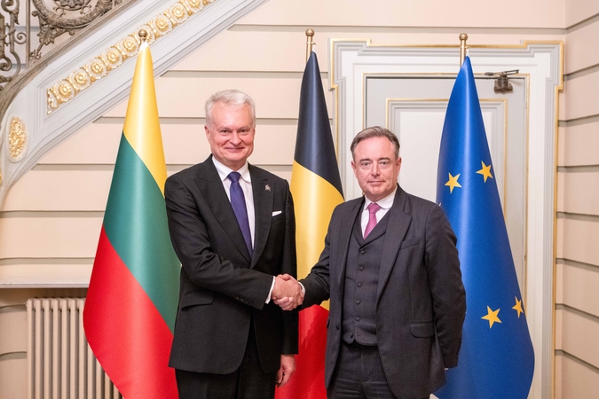 Nausėda su Belgijos premjeru aptarė ES saugumo stiprinimą ir dvišalį bendradarbiavimą