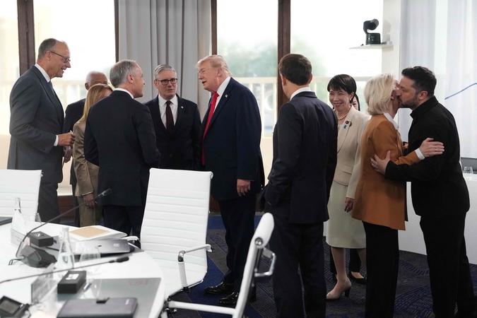G7 lyderiai su Zelenskiu aptars paramą Ukrainai
