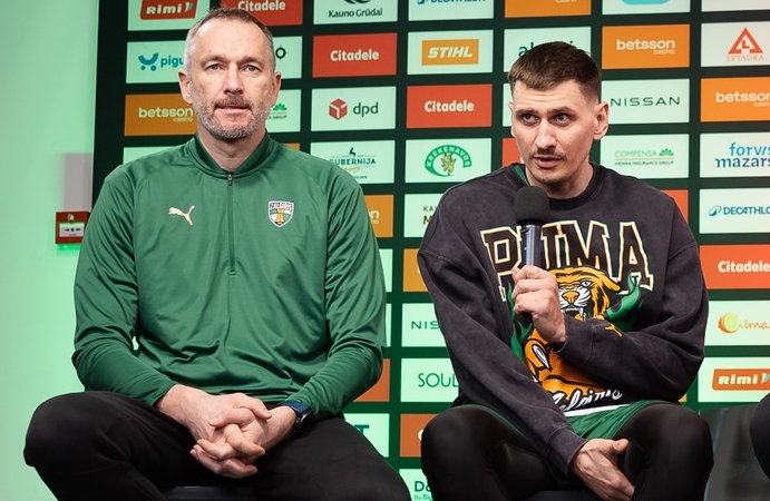 Bendražygiai: pasak T. Masiulio, tarp labiausiai palaikiusiųjų jam pradėjus „Žalgirio“ vyriausiojo trenerio karjerą – komandos kapitonas E. Ulanovas.