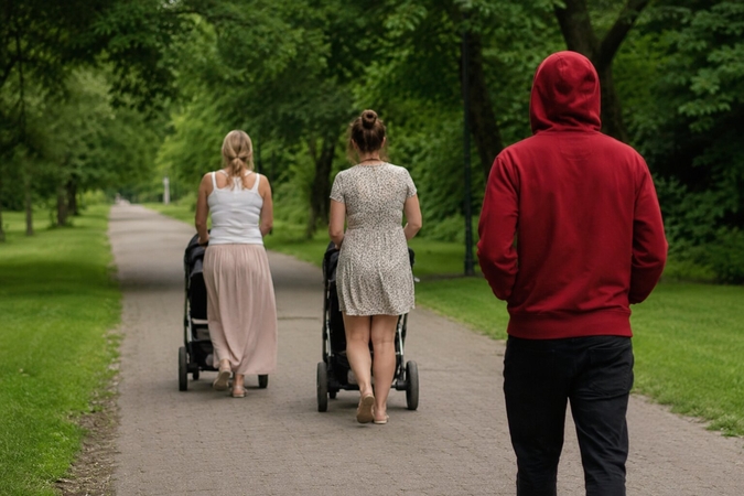 Svarstymai: kokių kėslų galėjo turėti moteris sekęs vyras, galima tik įsivaizduoti.