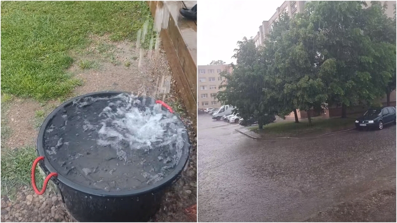 Meteorologai: pirmadienį kai kur iškrito beveik dviejų savaičių kritulių kiekis