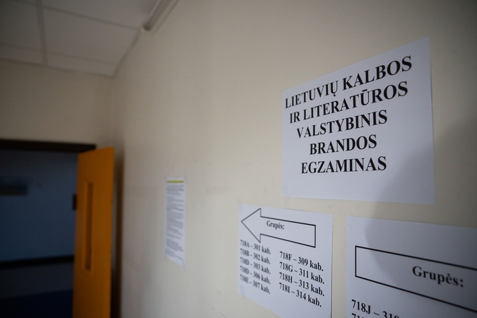 NŠA: lietuvių kalbos ir literatūros egzaminas praėjo sklandžiai