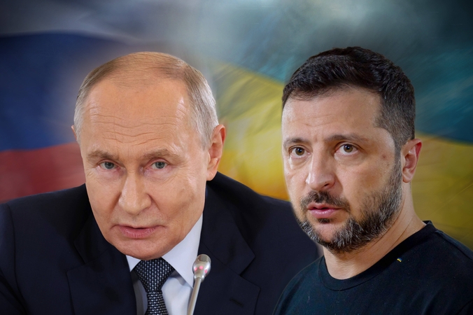 Volodymyras Zelenskis pareiškė, kad susitikti nenorintis Rusijos lyderis vėl renkasi karą