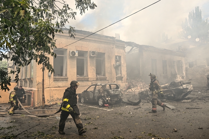 Maskva praneša numušusi dešimtis Ukrainos dronų