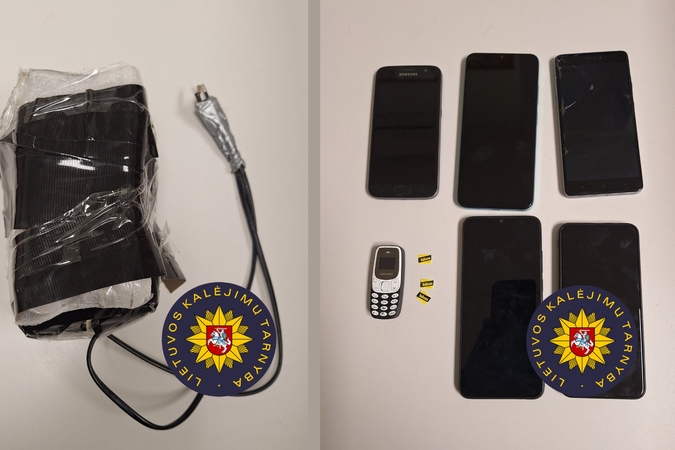 Per dvi dienas kalėjime aptikti du paketai su telefonais