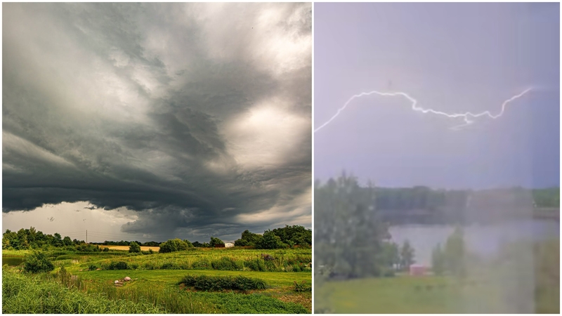 Prieš orų permainas – įspūdingi vaizdai