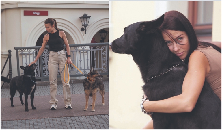 Draugystė: nors Simona jautėsi dar nepasiruošusi turėti naują augintinį, visai netikėtai jai teko pradėti auginti Hesę ir Hugo. 