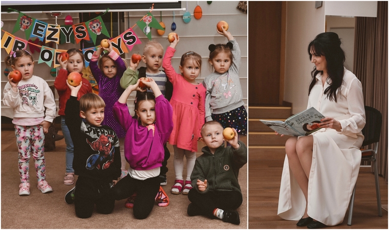 Dėmesys: vos „Ežys ir obuolys“ pasirodė knygynuose, šios istorijos autorė sulaukė daugybės kvietimų vesti edukacijas vaikams, dalyvauti literatūrinėse šventėse.