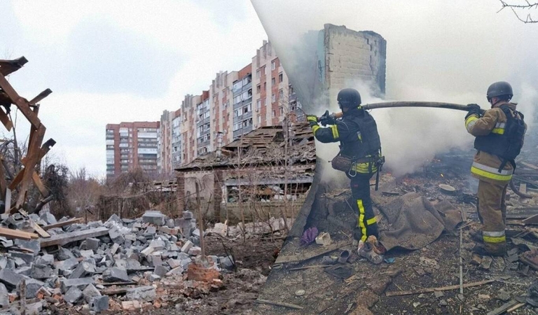Per Rusijos balistinių raketų ataką prieš Kyjivą žuvo žmogus, septyni sužaloti