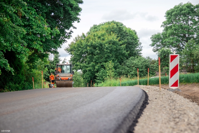 Vilniaus rajone toliau naujinama kelių ir gatvių infrastruktūra