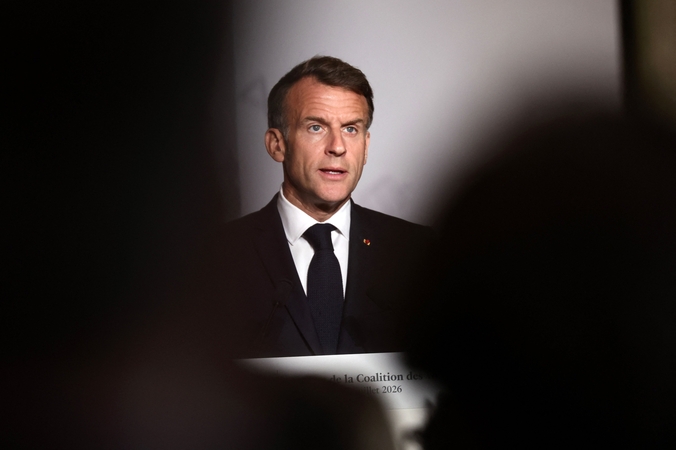 Emmanuelis Macronas: daugiašalės pajėgos Ukrainai surengs pratybas kaimyninėse šalyse