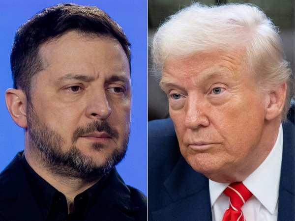Volodymyras Zelenskis Baltuosiuose rūmuose kalbėjosi su Donaldu Trumpu apie karą Ukrainoje 