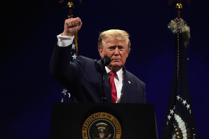 JAV 250-ųjų metinių kalboje Donaldas Trumpas šlovino šalį, užsipuolė „komunistus“