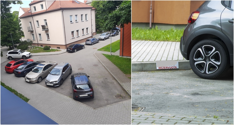 Paženklino: dviejų namų gyventojai niekaip nepasidalija vidinio kiemo aikštele – vieni mano, kad kiemas yra bendras, kiti įsitikinę, kad dalis aikštelės turėtų būti laikoma privačia nuosavybe. 