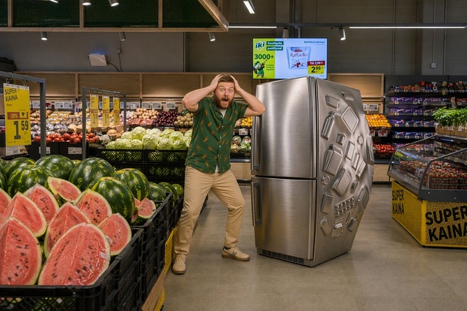 IKI dovanoja pilną šaldytuvą maisto