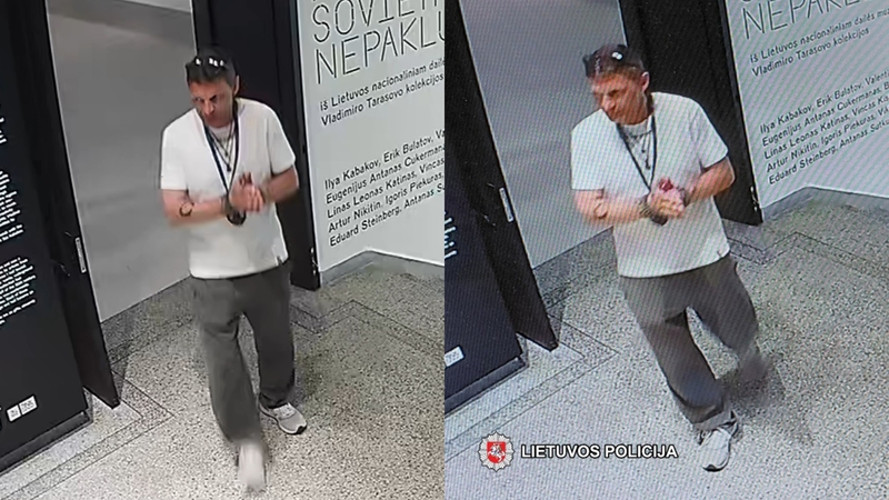 Iš Radvilų rūmų pavogta nuotrauka: policija turi klausimų šiam vyrui