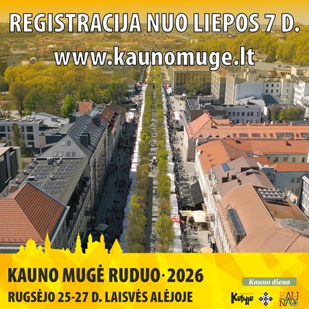 Skelbiama registracija į Kauno mugę „Ruduo 2026“