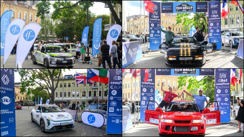 Kaune prasidėjo 35-asis ralis „Aplink Lietuvą“, radęs vietą ir  FIA „Eco Rally Cup“ kalendoriuje