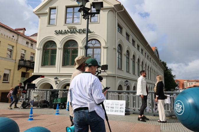 Per Klaipėdą keliauja interaktyvi filmavimo aikštelė „Prisiliesk prie kino“