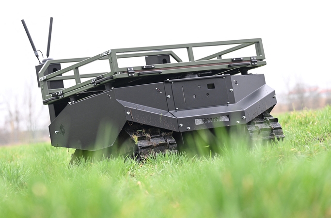 Vokietija pradeda masinę „Gereon“ antžeminių dronų gamybą Ukrainai