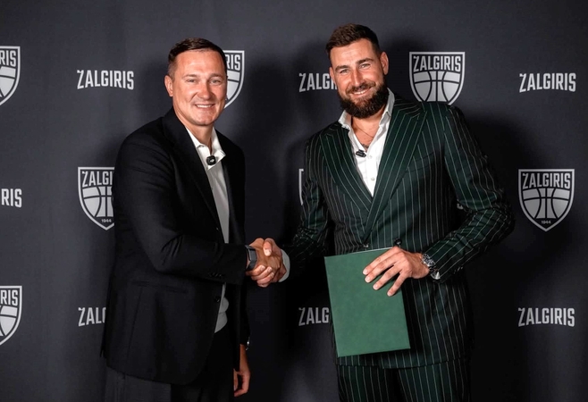  Olimpiečiai: „Žalgirio“ prezidentas P. Jankūnas ir J. Valančiūnas su Lietuvos rinktine dalyvavo Londono ir Rio de Žaneiro žaidynėse.