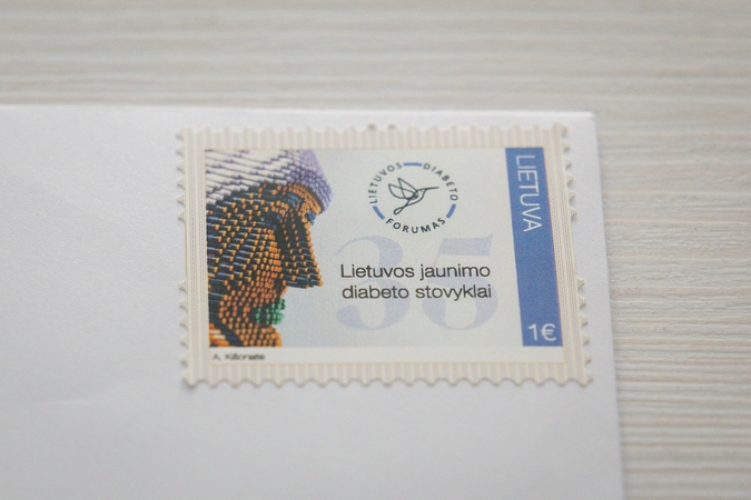 Kūrinys: šis pašto ženklas gydytojui – ypatingos vertės.