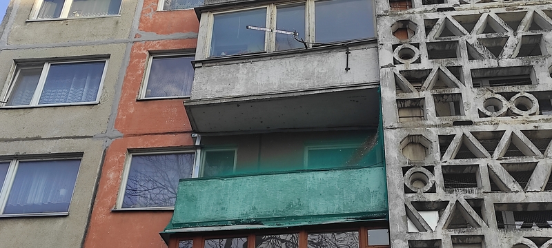 Problema: gyventojai tinklu apjuosė balkoną nuo paukščių, bet jis tapo spąstais balandžiams.