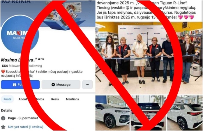 Netikri konkursai ir viliojantys prizai: „Maxima“ primena, kaip atpažinti sukčius