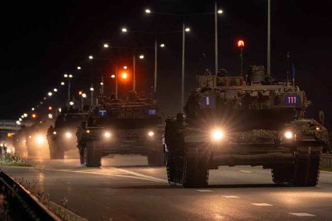 NATO Daugianacionalinė kovinė grupė Lietuvoje išbandė alternatyvų pajėgų perdislokavimo scenarijų