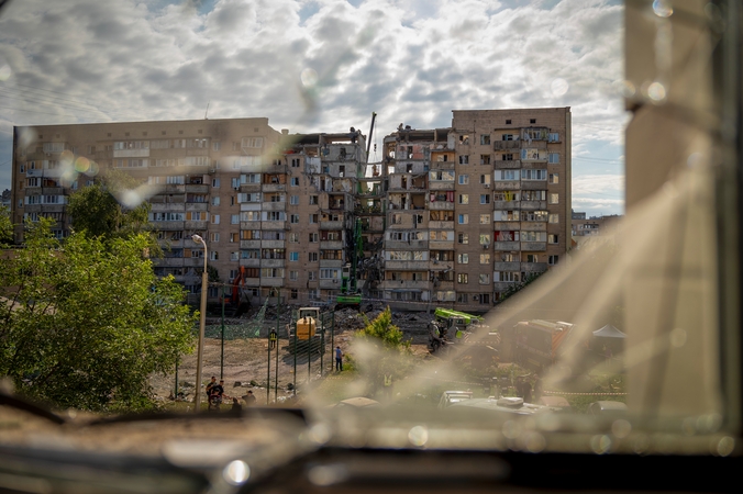 Kyjivą sudrebino sprogimų banga