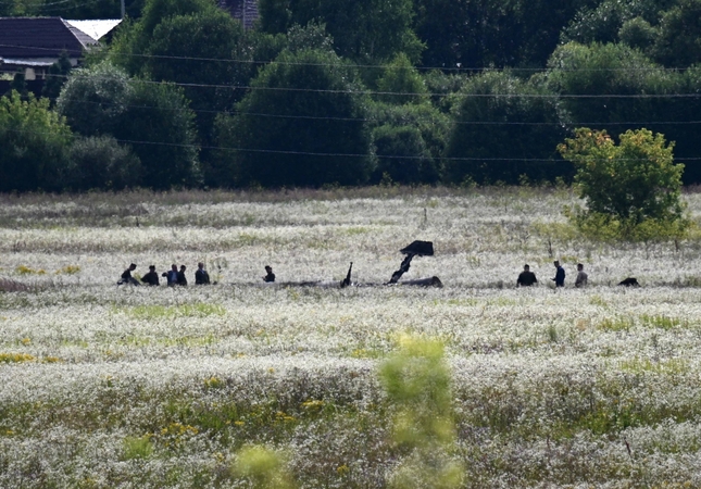 Netoli Maskvos sudužęs karinis orlaivis galėjo būti penktosios kartos naikintuvas „Su-57“ 