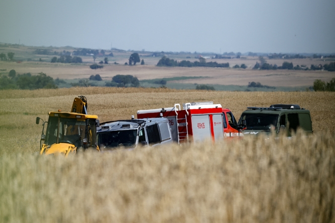 Europos lyderiai smerkia, kaip manoma, Rusijos įvykdytą Lenkijos oro erdvės pažeidimą