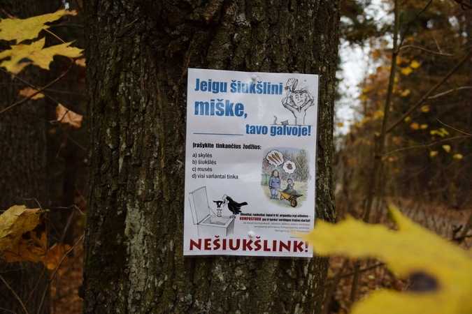 Kauno marių regioninis parkas: užėdę tokių jūsų paliktų vaišių gyvūnai gali ir sunegaluoti