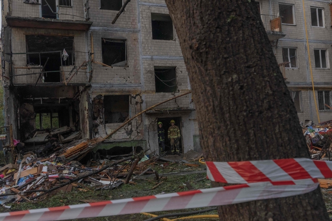 Per Rusijos smūgius Kyjive žuvo 9 žmonės, daugiau nei dvi dešimtys sužeisti