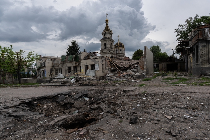 AFP analizė: Rusijos ir Ukrainos fronto linijos liepą beveik nepasislinko
