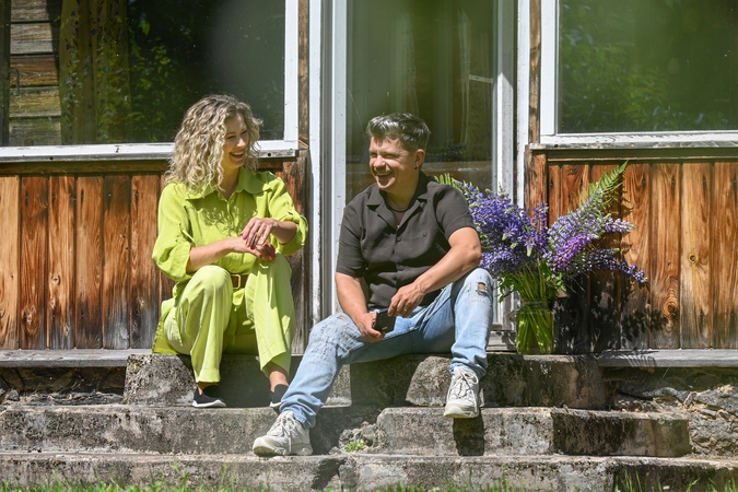 Ramybė: sodyboje Zarasų rajone Renata ir Devis praleido daugiausia šios vasaros laiko.