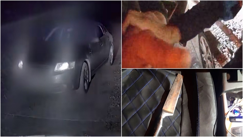 Girtas vyras su peiliu rankoje užsivijo parvežusį vairuotoją ir pavogė jo automobilį