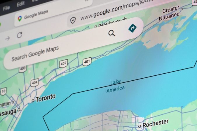 JAV vartotojams „Google Maps“ Ontarijo ežerą pervadino į „Amerikos ežerą“