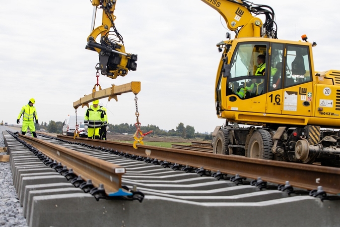 Europinės vėžės „Rail Baltica“ bėgių tiesimas