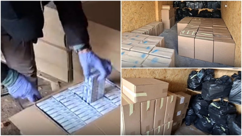 Ūkiniame pastate aptiktas įspūdingas kiekis kontrabandinių cigarečių