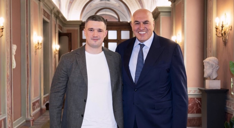Mychaila Fedorovas su Italijos gynybos ministru