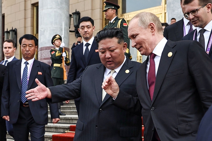 Kim Jong Unas ir Vladimiras Putinas