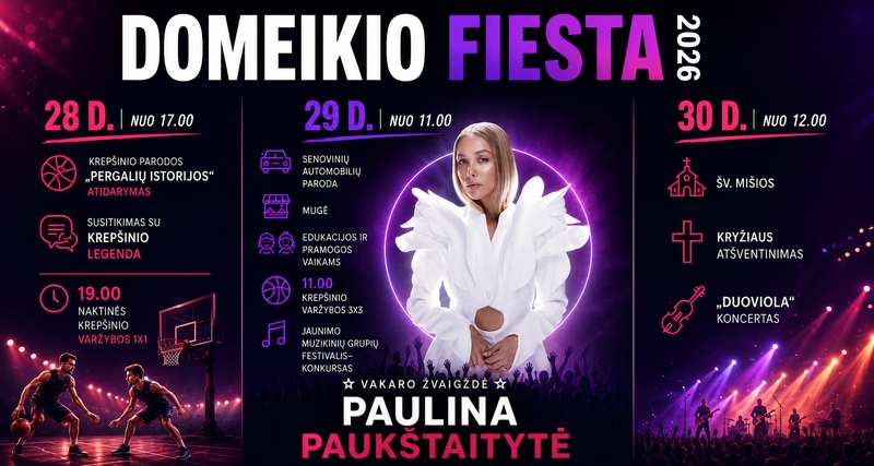 Kultūros ir sporto renginiai Kauno rajone rugpjūčio 24–30 d.