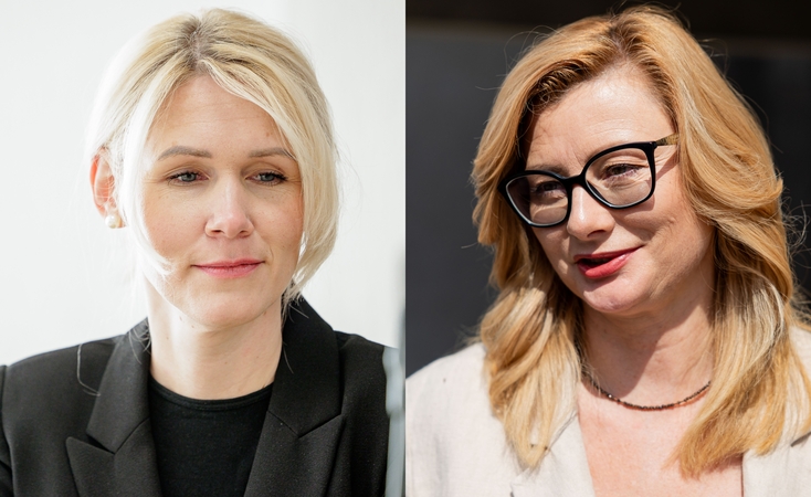 Laura Matjošaitytė (kairėje) ir Rita Tamašunienė (dešinėje)