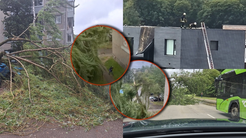 Neramumai neaplenkė ir Kauno: vaizdo įraše – per plauką nuo baisios nelaimės