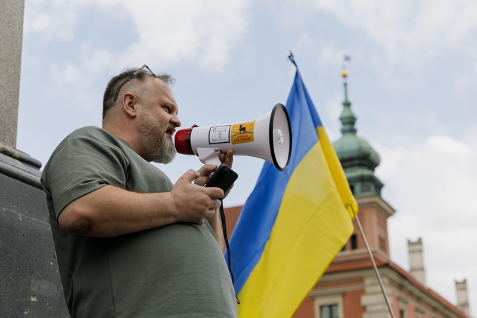 Visoje Lenkijoje surengti protestai prieš didėjantį smurtą ukrainiečių atžvilgiu