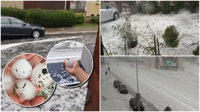 Lietuvos pašonėje vasarą pakeitė žiema: keliai pabalo ir pasidengė storu ledo sluoksniu